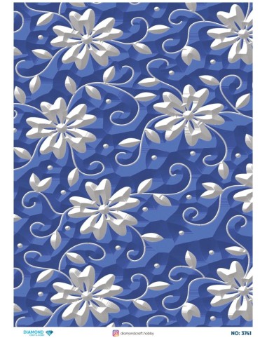 3741 Diamond Pirinç Dekopaj Kağıdı 30x42cm