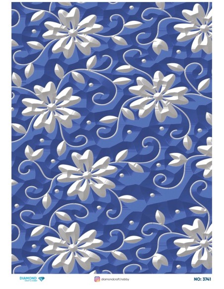 3741 Diamond Pirinç Dekopaj Kağıdı 30x42cm