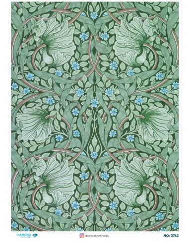 3743 Diamond Pirinç Dekopaj Kağıdı 30x42cm