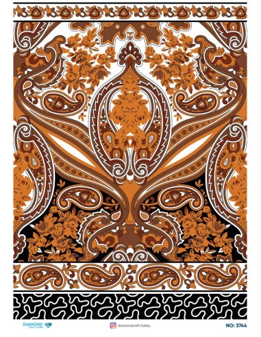 3744 Diamond Pirinç Dekopaj Kağıdı 30x42cm