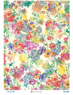 3754 Diamond Pirinç Dekopaj Kağıdı 30x42cm
