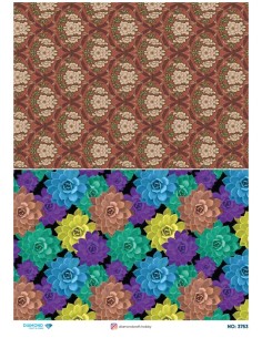 3753 Diamond Pirinç Dekopaj Kağıdı 30x42cm
