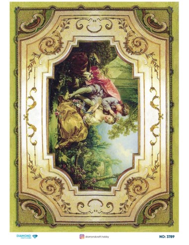 3789 Diamond Pirinç Dekopaj Kağıdı 30x42cm