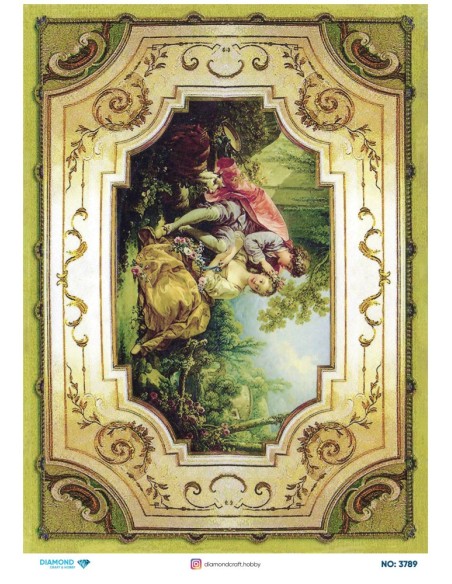3789 Diamond Pirinç Dekopaj Kağıdı 30x42cm