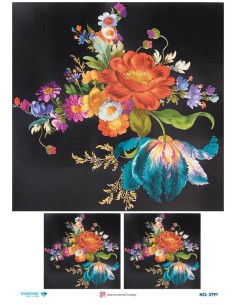3791 Diamond Pirinç Dekopaj Kağıdı 30x42cm