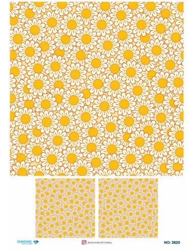 3820 Diamond Pirinç Dekopaj Kağıdı 30x42cm