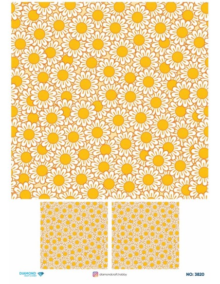 3820 Diamond Pirinç Dekopaj Kağıdı 30x42cm