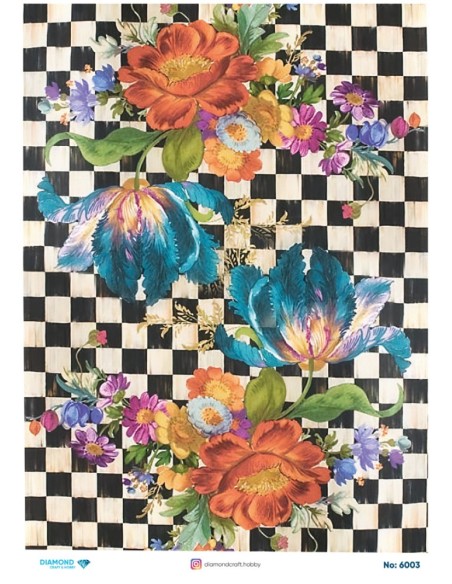 6003 Diamond Pirinç Dekopaj Kağıdı 30x42cm