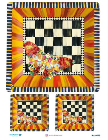 6012 Diamond Pirinç Dekopaj Kağıdı 30x42cm