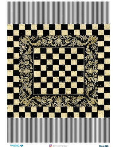 6025 Diamond Pirinç Dekopaj Kağıdı 30x42cm