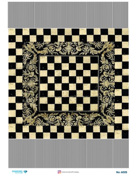 6025 Diamond Pirinç Dekopaj Kağıdı 30x42cm