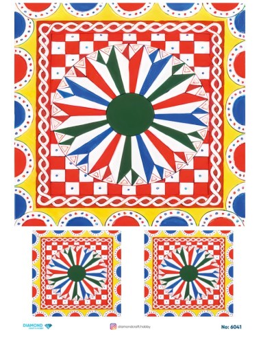 6041 Diamond Pirinç Dekopaj Kağıdı 30x42cm