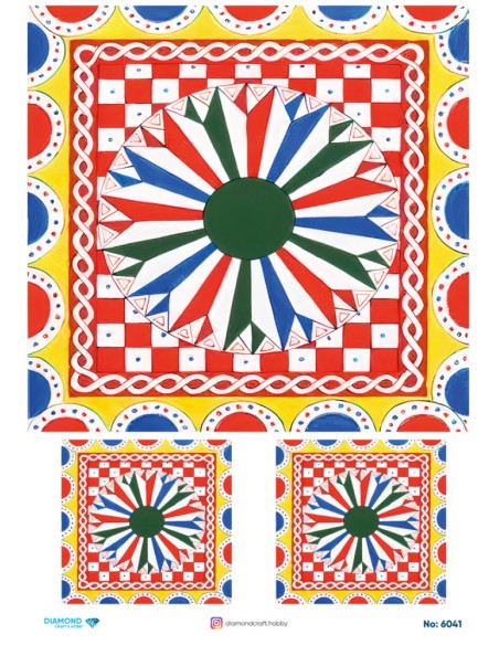 6041 Diamond Pirinç Dekopaj Kağıdı 30x42cm