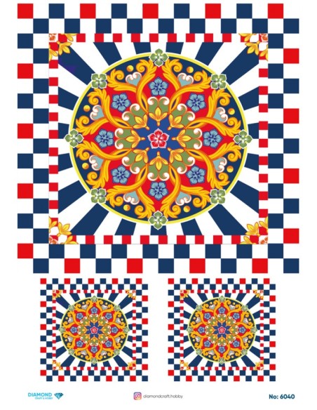 6040 Diamond Pirinç Dekopaj Kağıdı 30x42cm