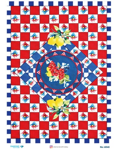 6045 Diamond Pirinç Dekopaj Kağıdı 30x42cm