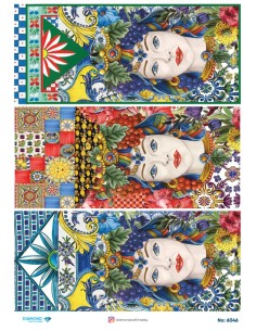 6046 Diamond Pirinç Dekopaj Kağıdı 30x42cm