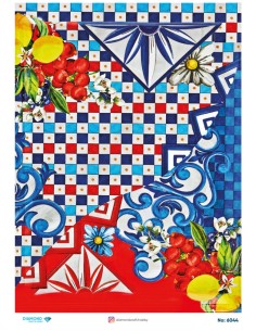 6044 Diamond Pirinç Dekopaj Kağıdı 30x42cm