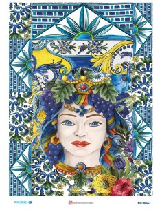 6047 Diamond Pirinç Dekopaj Kağıdı 30x42cm