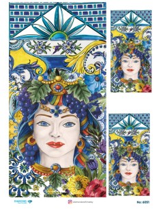6051 Diamond Pirinç Dekopaj Kağıdı 30x42cm