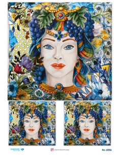 6056 Diamond Pirinç Dekopaj Kağıdı 30x42cm