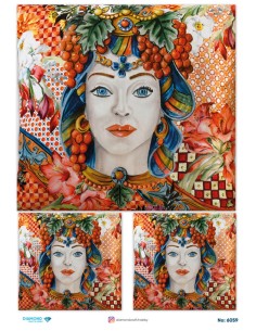 6059 Diamond Pirinç Dekopaj Kağıdı 30x42cm