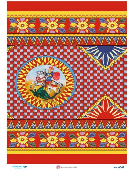 6067 Diamond Pirinç Dekopaj Kağıdı 30x42cm