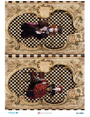 6069 Diamond Pirinç Dekopaj Kağıdı 30x42cm