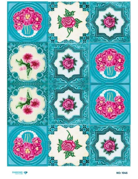 1045 Diamond Pirinç Dekopaj Kağıdı 30x42cm
