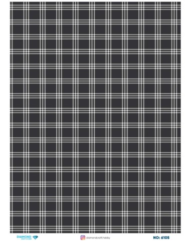 6105 Diamond Pirinç Dekopaj Kağıdı 30x42cm