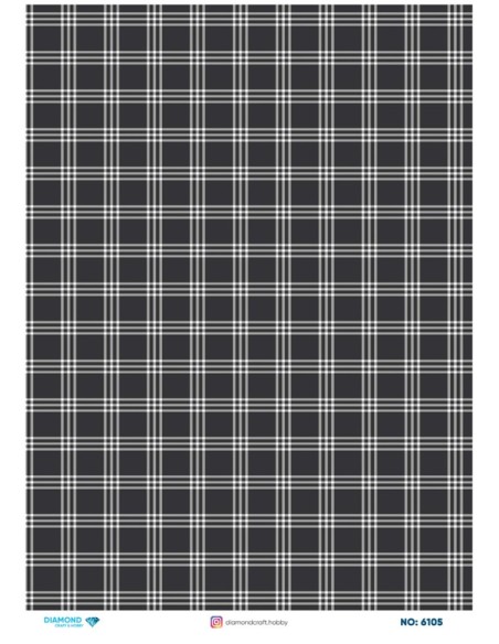6105 Diamond Pirinç Dekopaj Kağıdı 30x42cm
