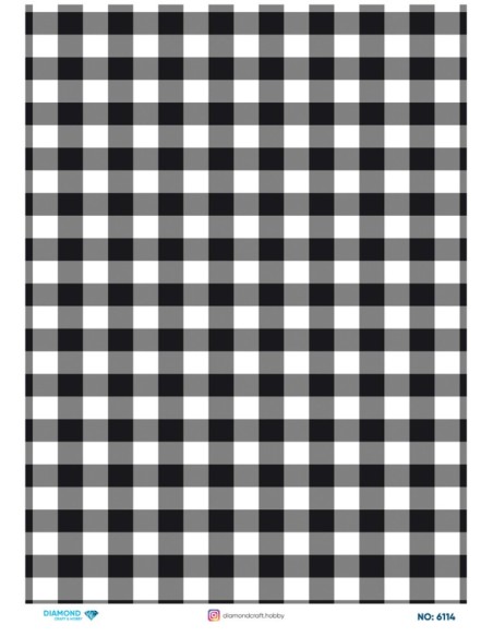 6114 Diamond Pirinç Dekopaj Kağıdı 30x42cm