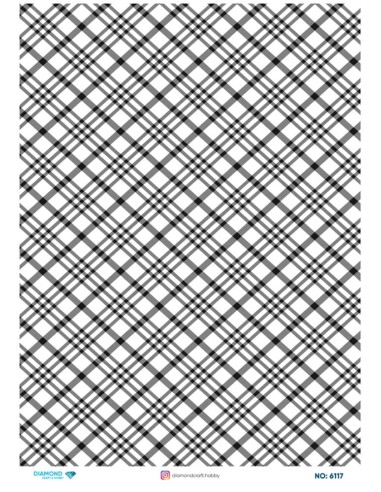 6117 Diamond Pirinç Dekopaj Kağıdı 30x42cm