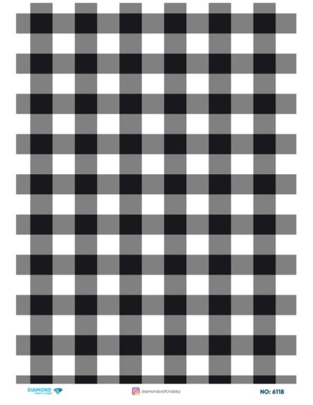 6118 Diamond Pirinç Dekopaj Kağıdı 30x42cm