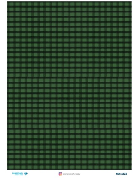 6123 Diamond Pirinç Dekopaj Kağıdı 30x42cm
