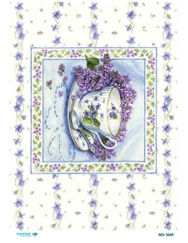 1049 Diamond Pirinç Dekopaj Kağıdı 30x42cm