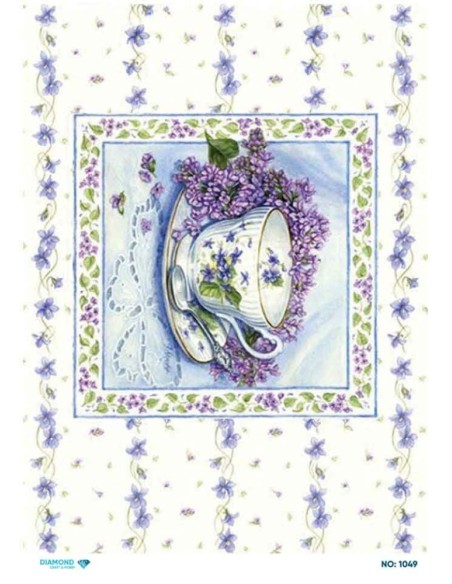 1049 Diamond Pirinç Dekopaj Kağıdı 30x42cm