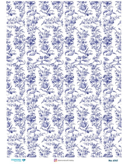 6141 Diamond Pirinç Dekopaj Kağıdı 30x42cm