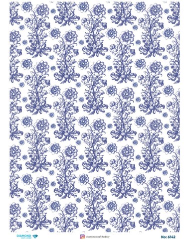 6142 Diamond Pirinç Dekopaj Kağıdı 30x42cm