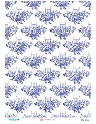 6144 Diamond Pirinç Dekopaj Kağıdı 30x42cm