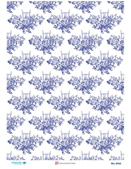 6144 Diamond Pirinç Dekopaj Kağıdı 30x42cm