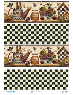 6158 Diamond Pirinç Dekopaj Kağıdı 30x42cm