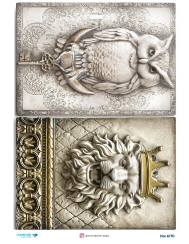 6170 Diamond Pirinç Dekopaj Kağıdı 30x42cm