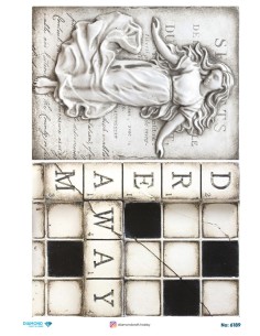 6189 Diamond Pirinç Dekopaj Kağıdı 30x42cm