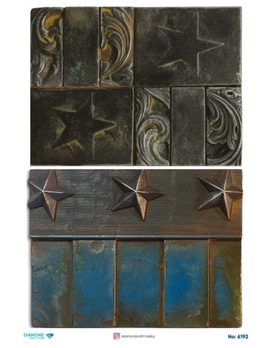 6192 Diamond Pirinç Dekopaj Kağıdı 30x42cm