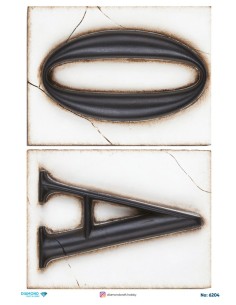 6204 Diamond Pirinç Dekopaj Kağıdı 30x42cm