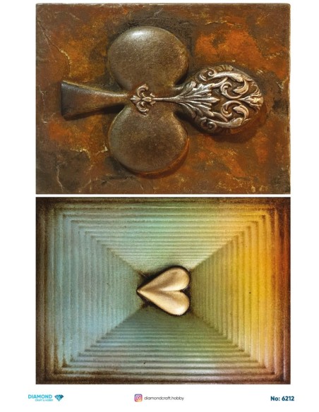 6212 Diamond Pirinç Dekopaj Kağıdı 30x42cm