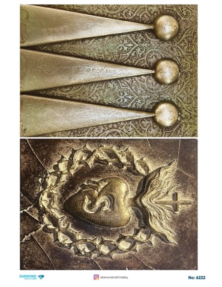 6222 Diamond Pirinç Dekopaj Kağıdı 30x42cm