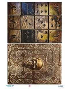 6232 Diamond Pirinç Dekopaj Kağıdı 30x42cm
