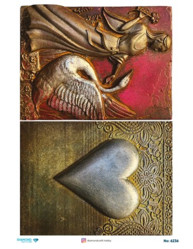 6236 Diamond Pirinç Dekopaj Kağıdı 30x42cm