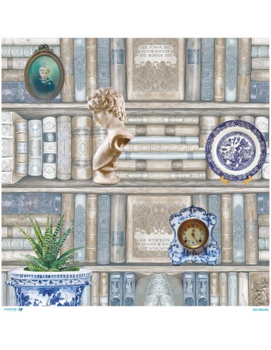 M5496 Diamond Metrelik Büyük Boy Pirinç Dekopaj Kağıdı 90x90cm
